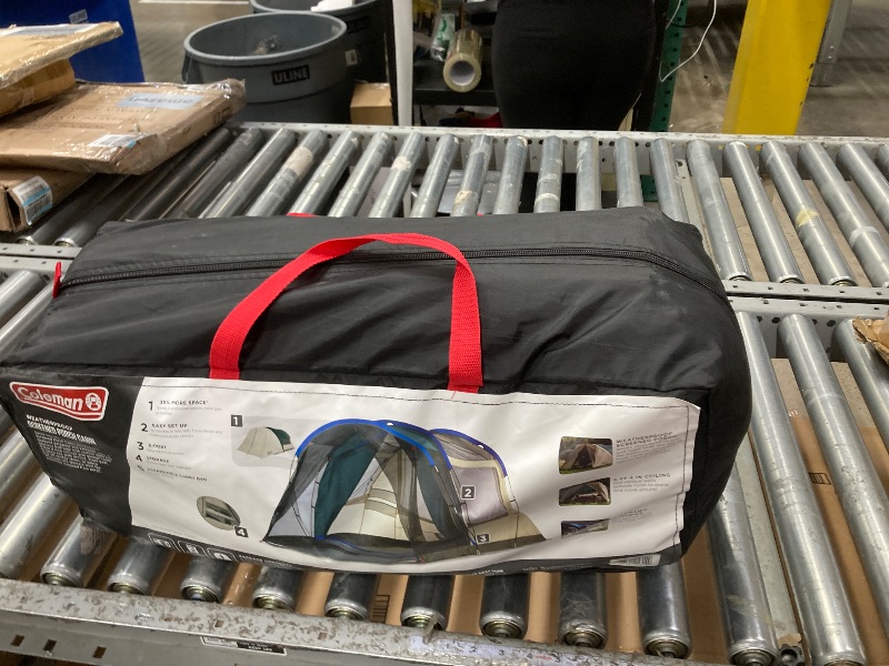 View 3 of **PARTS ONLY**Coleman Cabin Camping Tent with Screened Porch 4/6 Person Weatherproof Tent with Enclosed Screened Porch Option Includes Rainfly Carry Bag Extra Storage and 10 Minute Setup