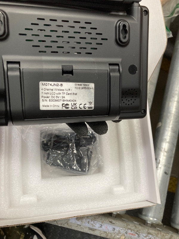 Photo 1 of [Dual WiFi, PIR] Tonton 2K Portable Wireless Security Camera System with 7" IPS Touchscreen Monitor, 4CH NVR, 2PCS 3MP Outdoor Spotlight Cameras, DC Powered, 2 Way Audio, Colorful Night, 32GB (Black)