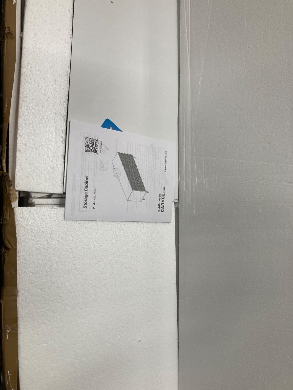 Photo 1 of ****MISSING PIECES, SELLING AS PART ONLY*** GarveeHome White Fluted 6 Drawer Dresser, Wide Wood Double Dresser with Metal Legs and Handles, Modern Chest of Drawers with Anti-Tipping Design for Bedroom Living Room, Hallway