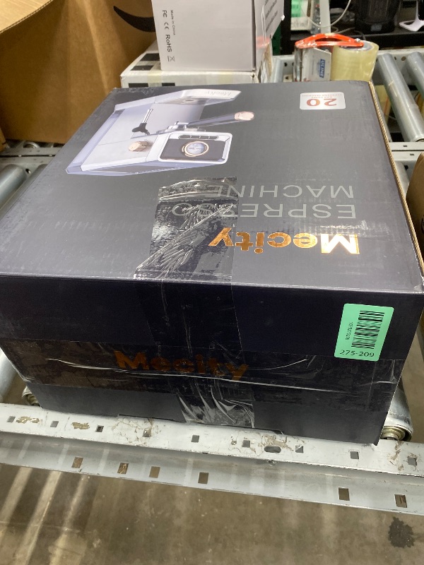 Photo 1 of ***USED*** Mecity 20 Bar Espresso Machine with Milk Frother, Brushed Stainless Steel Shell, 37 fl.Oz Water Reservoir, Coffee Maker For Espresso, Latte, Mocha, Americano. 1400W