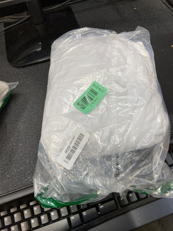 Photo 1 of ***Zipper broken at bottom***7.2FT Wedding Arch Backdrop Cover, Spandex Fitted White Arch Covers Stretchy Backdrop Balloon Arch Back Drop for Wedding Birthday Party Christmas Banquet Decoration***Zipper broken at bottom***