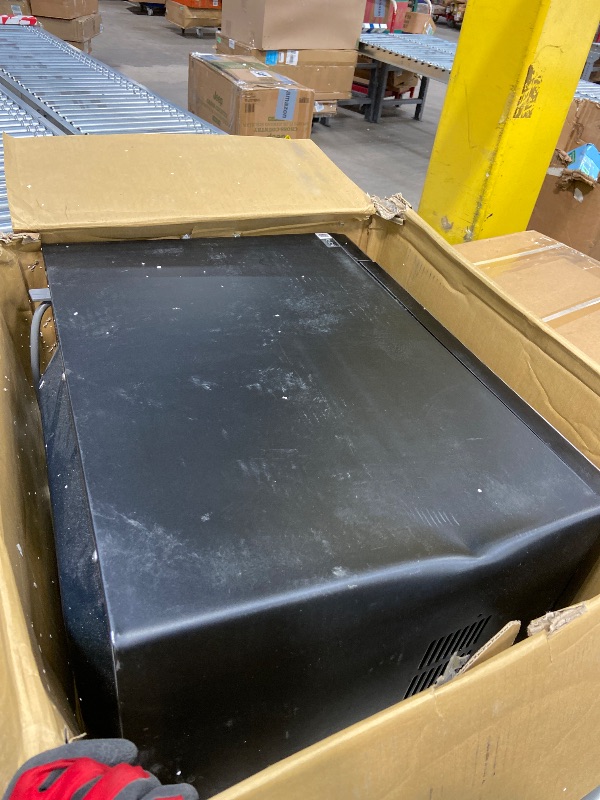 Photo 1 of ***DAMAGED -DENTS, SCUFFS/SCRATCHES, -SELLING AS IS *** SAMSUNG 1.9 cu. ft. Countertop Microwave with Sensor Cooking, Stainless Steel, MS19DG8500SRAA