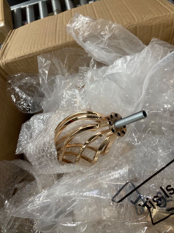 Photo 1 of ***MISSING PIECES -SELLING PARTS ONLY*** Nitial 4 Pcs 5 Arm Crystal Candelabra Centerpieces for Table 27 Inch Retro Victorian Crystal Candle Holders Bowl Table Centerpieces Decor for Wedding Banquet Valentine Dinner Party Event (Gold)