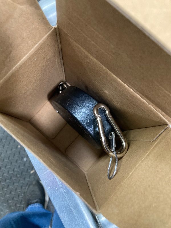 Photo 1 of ***MISSING 2 PIECES -SELLING AS ONE ONLY*** ZUZUAN 1 Pc Upgraded Heavy Duty Retractable Plant Hanger, Plant Pulleys for Hanging Plants, Easy to Raise and Lower, Auto Lock, Adjustable Hook for Garden Baskets Pots, Birds Feeder and Grow Lights, Black