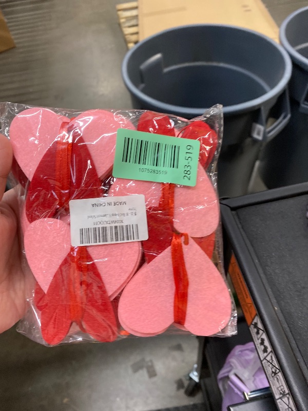Photo 1 of ****** 2 PACK*****Valentines Decor Red Hearts Garland - NO DIY Pre-Strung- Valentines Hanging String Garland - Valentine Decorations,Galentines Day Wall Decorations Wedding Anniversary Birthday Party Supplies Banner