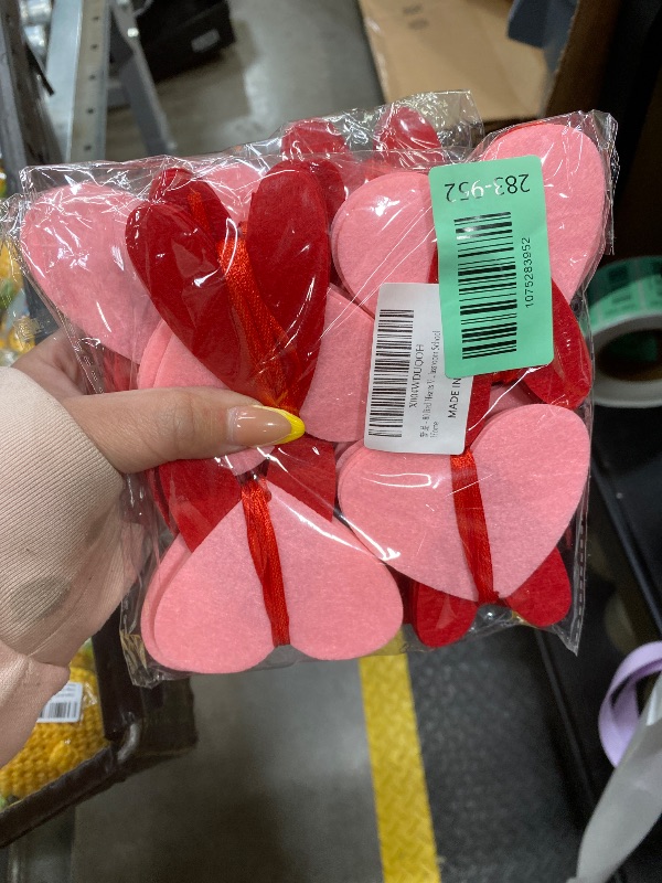 Photo 1 of ***** 2 PACK***** Valentines Decor Red Hearts Garland - NO DIY Pre-Strung- Valentines Hanging String Garland - Valentine Decorations,Galentines Day Wall Decorations Wedding Anniversary Birthday Party Supplies Banner