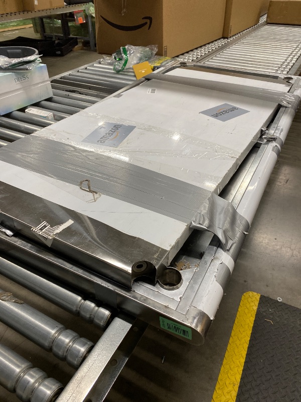 Photo 1 of ? Stainless Steel Prep Table, 30x 60 Inches Heavy Duty Commercial , with Rounded-Corner, Adjustable Undershelf and 4 Caster Wheels, Heavy Duty Work Table with Adjustable Under Shelf for Outdoor, Res