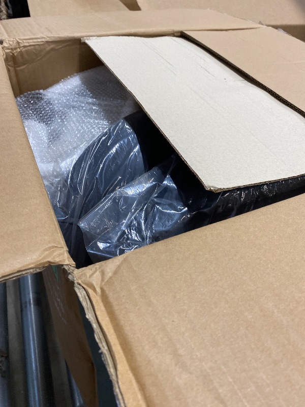 Photo 1 of ***MISSING PIECES -S***DAMAGED -SELLING AS IS***ELLING AS SET OF 2 ONLY*** Sweetcrispy Bar Stools Set of 2, Modern Swivel Bar Chairs, Adjustable Fabric Upholstered Barstools Counter Height with Backrest for Bar, Kitchen Island, Dining Room, Black