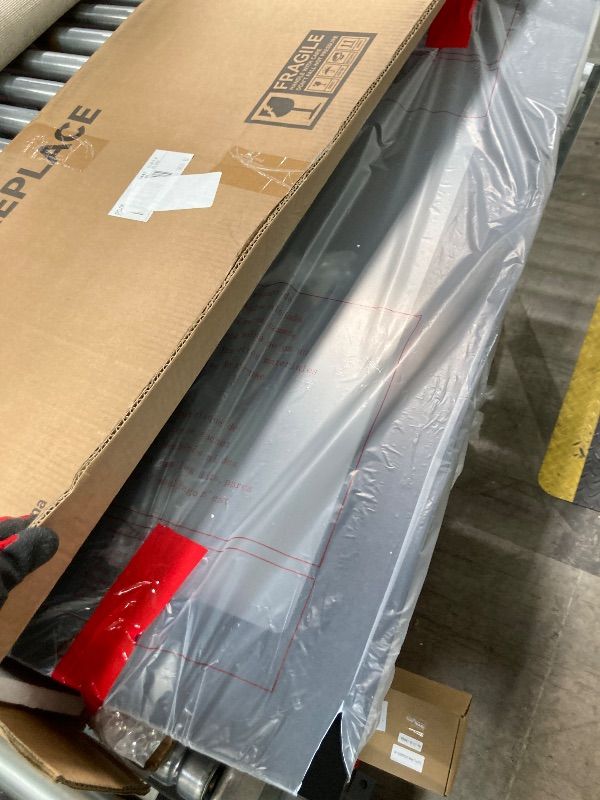 Photo 1 of ***BOX 2 OF 2-MISSING BOX 1 OF 2 -SELLING AS FIREPLACE INSERT ONLY*** OneBlis for Living Room,  Electric Fireplace with LED Flame (All Black)