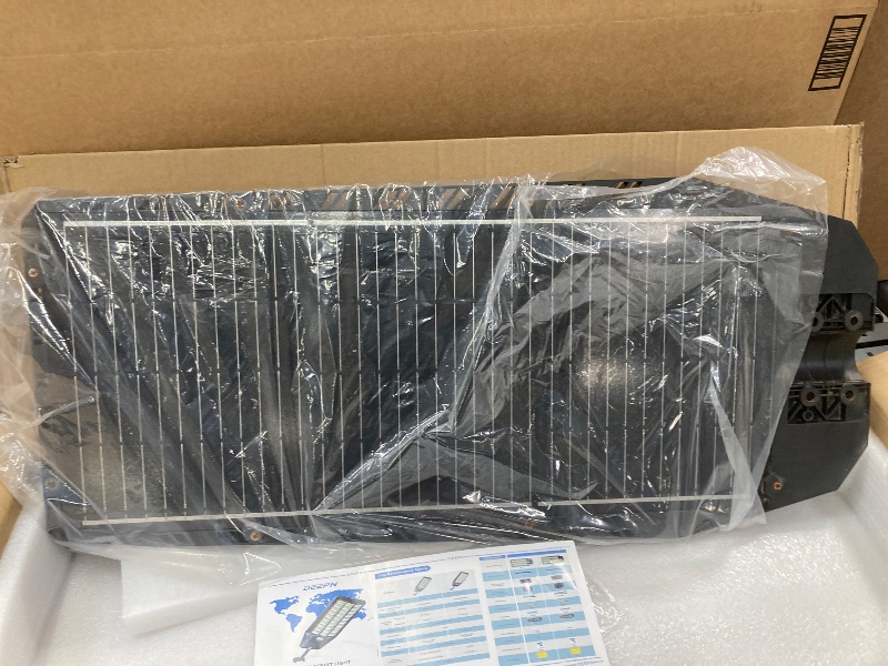 Photo 1 of ***HARDWARE NOT INCLUDED*** Deepn 9500W Solar Street Light, Commercial Grade Street Lights, IP67 Waterproof Solar Parking Lot Lights Dusk to Dawn Outdoor Lighting LED Security Flood Motion Sensor 1PACK