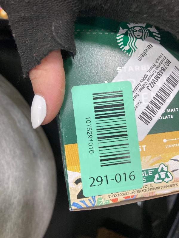 Photo 1 of (1 pack) Starbucks French Roast, Flavored Ground Coffee, Dark Roast Hot or Iced Coffee, 24 oz
