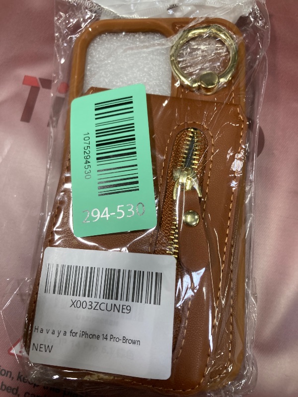 Photo 1 of ?????? Detachable Magnetic Case for iPhone 14 Pro, 2-in-1 System with Zipper Card Wallet & Built-in Phone Grip - Magsafe Compatible PU Leather Cover - Brown