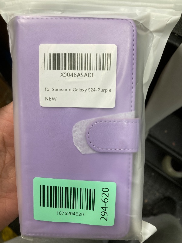 Photo 1 of ?????? for Samsung Galaxy s24 case Wallet Detachable Magnetic Phone case with Card Holder Compatible Magsafe Leather Flip Folio case Stand Removable Shockproof Cover-Purple