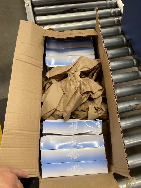 Photo 1 of **8 PACKS/ALL PACKS HAVE DENTS***FACIAL30100B 2-Ply Boxed Facial Tissue, White   2 PLY 100 COUNT EACH