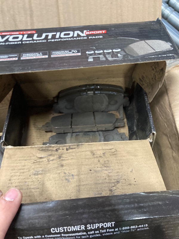 Photo 1 of **USED HEAVILY** Evolution Brake Pads and Rotor Set