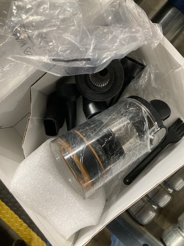 Photo 1 of ***MISSING PIECES -SELLING AS PARTS ONLY*** JONYJ Handheld Car Vacuum Cleaner, 16000PA Hand Held Vacuum Portable Cordless, 2 in 1 Air Duster and Vacuum Cleaner with LED Light, Multi-Nozzles, 120W High Power Mini Vacuum for Home, Pet, Office, Black