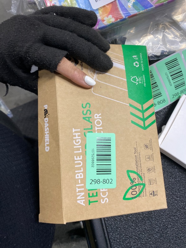 Photo 1 of ***1 IS MISSING***PandaShield 2-Pack Anti Blue Light Screen Protector for iPhone 17 Pro, 17, and 16 Pro [6.3"], Eye Care Tempered Glass, Military Grade Shatterproof with Eco-Friendly Paper Easy-Install Alignment Tool***1 IS MISSING***