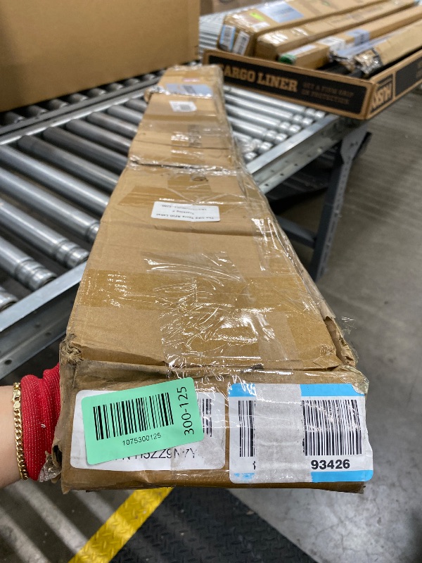 Photo 1 of 1 1/8 Inch Diameter Room Darkening Curtain Rods 84-134”, Heavy Duty Window Wrap Around Drapery Rod with Aluminum Bracket, All Accessories, Wall Mounted Ceiling Mounted, Adjustable Length, Matte Black