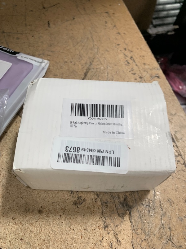 Photo 1 of (10 Pack) BH Angle Stop Valve 1/2" Nominal Compression x 3/8" OD, 1/4-Turn Shut Off Valve, Chrome Plated Brass, for Bathroom Toilet Kitchen Shower Plumbing