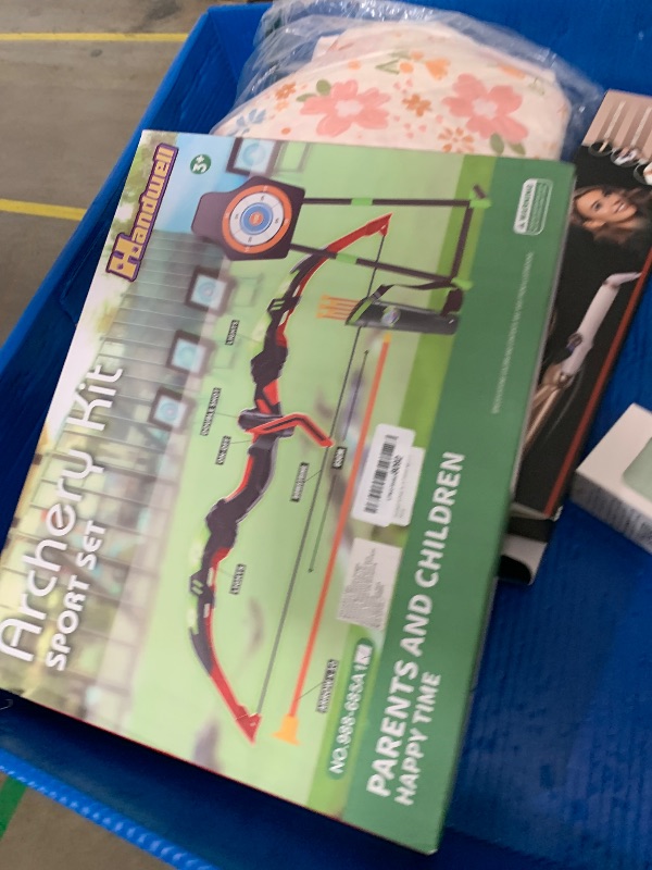 Photo 1 of (unknown missing) Handwell Archery Toy Set for Kids, LED Light Up Bow and Arrow Set with 10 Suction Cup Arrows, Standing Target & Quiver, Indoor Outdoor Games Stuff for Boys Girls Children Aged 3-12 Year Old