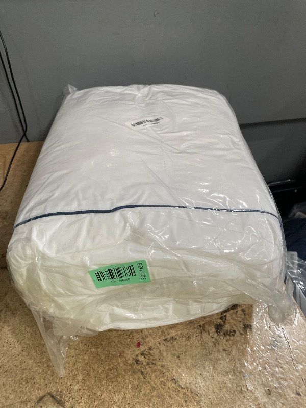 Photo 1 of **FACTORY SEALED**Twin Mattress Topper Extra Thick Pillowtop Cooling Plush Mattress Pad Cover Protector with 8-21 Inch Deep Pocket 3D Snow Down Alternative Fill White