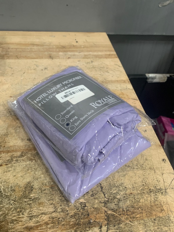 Photo 1 of *2 PACKS* Royale Linens Pillow Shams 2 Pack King Size 20x36 Inch - Brushed 1800 Microfiber - Bed Pillow Shams, Wrinkle Resistant Super Soft and Cozy - Back Overlap Closure - Oxford Pillowcase (King, Lavender)