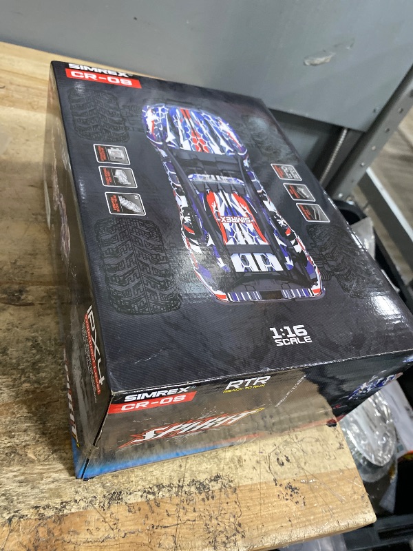 Photo 1 of **TESTED AND WROKING, BATTERIES NO INCLUDED FOR REMOTE**
SIMREX 1/16 Scale Hobby Grade RC Car, 36 KPH High Speed 4WD Remote Control Monster Truck, All Terrain Off-Road 4x4 Vehicle w/ 2.4 GHz Radio, Electric RC Truck for Kids & Adults Outdoor Play