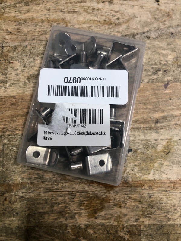 Photo 1 of 1/4 Inch Shelf Support Peg?Support Cabinet Shelf Pins?Shelf Bracket Pegs with Hole?L-Shaped Furniture Replacement Peg for Cabinets,Shelves,Wodrob