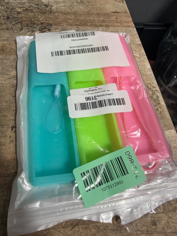 Photo 1 of [3Pack] Climberer Case for Samsung TV Remote Cover BN59-01357/01385/01265A - Anti-Slip Solar Cell Remote Protector (Green+Blue+Pink) (Fluorescent Green/Blue/Pink) Glow-in-Dark