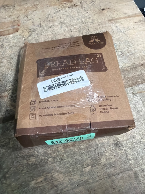 Photo 1 of ***MISSING PARTS***
GRIN BY GRIN- Bread Bags 2 Pack Reusable Zipper Bags for Homemade Bread Sourdough Extra Large Freezer Storage