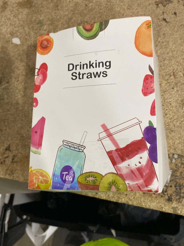 Photo 1 of [500 Pcs] 5 Inch Plastic Drinking Straws - 0.24'' Diameter Disposable Straw for Coffee and Cocktail, Colorful Short Straws for Bar, Club, Kitchen