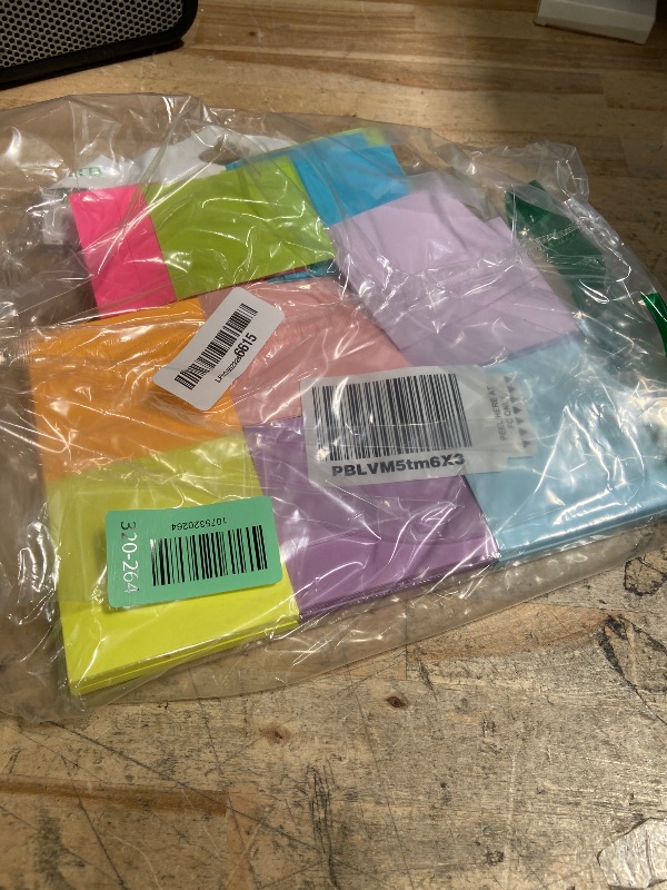 Photo 1 of (18 Pads) Pop Up Sticky Notes 3x3 Refills, Strong Adhesive Memo Pad Bulk with 9 Bright Colors, Suitable for Home, Office, School, Clean Removal