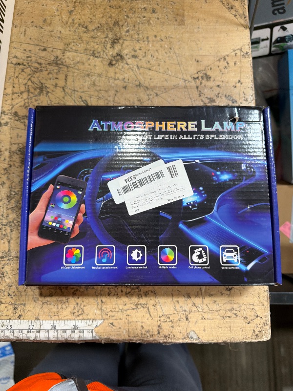 Photo 1 of ***MISSING PARTS***
Dreamcolor Acrylic Interior Car LED Strip Light with Wireless APP, RGB 18 in 1 with 175 inches 600 LEDs Fiber Optic Car Ambient Lighting Kits, Dual Zone Sound Active Function LED Strip for Car