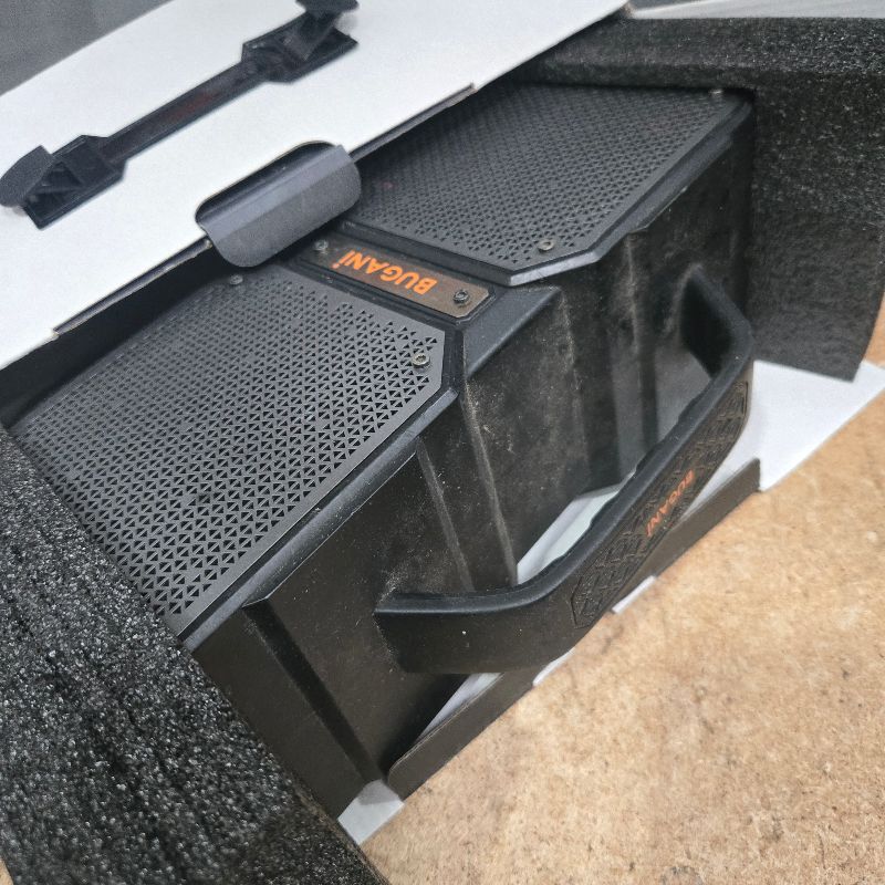 Photo 1 of **DAMAGED CHARGER PORT *** BUGANI Shock Bluetooth Speaker, Portable Bluetooth 5.3, Waterproof, 60W Super Power, Outdoor Speaker, Black(New Model)