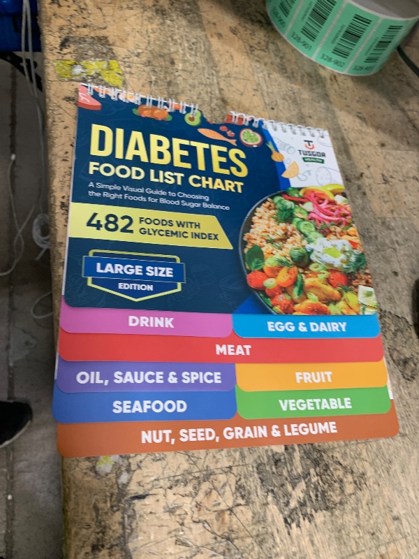 Photo 1 of [480+ FOODS] Diabetic Food List With Glycemic Index Information - Magnet Diabetes Food List Chart Booklet With Glycemic Index 2026 Version For Newly Diagnosed, Type 1, Type 2 Diabetes (Large Size)