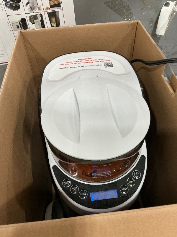 Photo 1 of **NEEDS CLEANING**Baby Brezza New and Improved Formula Pro Advanced Formula Dispenser Machine - Automatically Mix a Warm Formula Bottle Instantly - Easily Make Bottle with Automatic Powder Blending, White