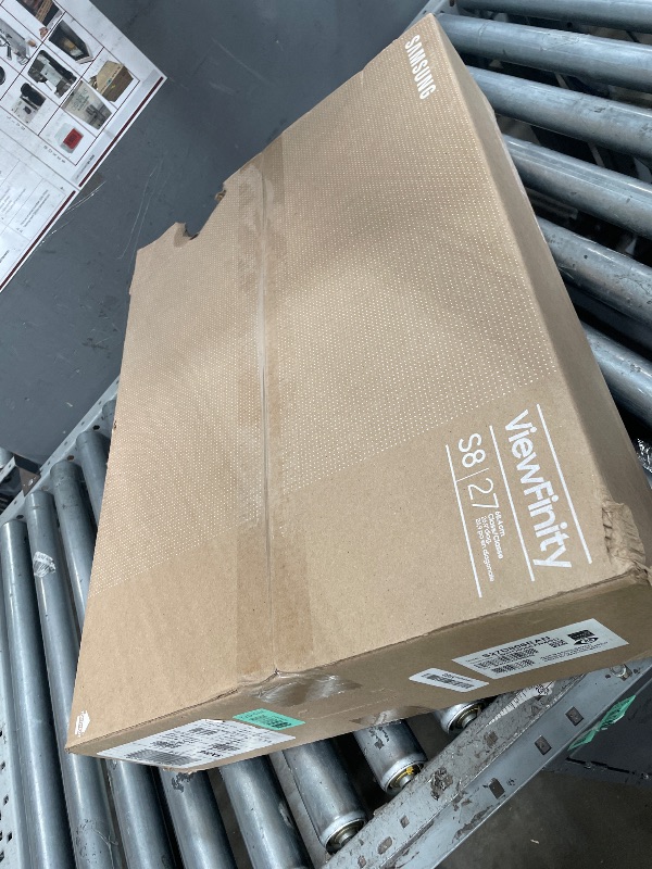 Photo 1 of *** PARTS ONLY *** SAMSUNG 27" ViewFinity S8 (S80D) Series 4K UHD High Resolution Computer Monitor, HDR10, Multiple Ports w/ HDMI, DisplayPort, USB-A, Height Adjustable Stand, LS27D806EANXGO, 2024, 3Yr Warranty