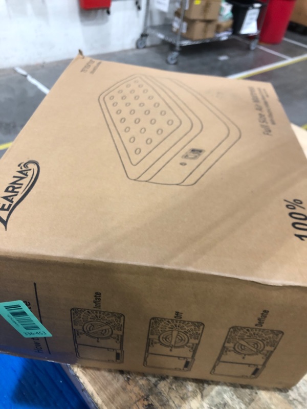 Photo 1 of **FACTORY SEALED** Zearna Full Size Air Mattress with Built in Pump, 18" Raised Comfort Air Bed, Upgraded Flocked Top Blow up Mattress with Carrying Bag, Inflatable Mattress for Guests & Home, AirBed, 650 lbs Max