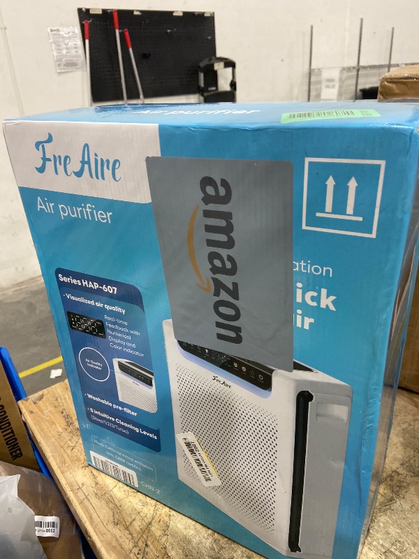 Photo 1 of **FACTORY SEALED**  Air Purifiers for Home Large Room, Cover Up to 2600 Ft² with Washable Filters, 22dB Sleep Mode, Air Cleaner for Pets Hair, Smoke, Odors, HAP607, White