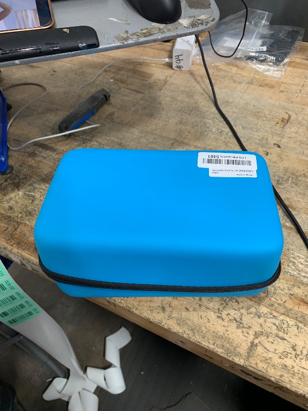Photo 1 of **MISSING THE RECHARGEABLE BATTERIES** Portable Handheld Sewing Machine with 110 PCS Sewing Kit & Blue Leather Case, Dual-Speed, Built-in Work Light, Dual Power Supply. Perfect for Home & Travel, for Adults & Beginners, for Clothes & Jeans