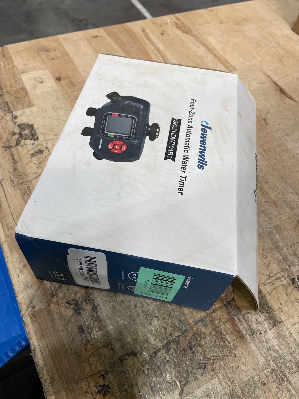 Photo 1 of **NO BATTERIES TO TEST FUNCTION** DEWENWILS Sprinkler Timer 4 Zone, Water Timer for Garden Hose with Rain Delay/Manual/AUTO Irrigation, Programmable Outdoor Faucet Hose for Yard, Lawn