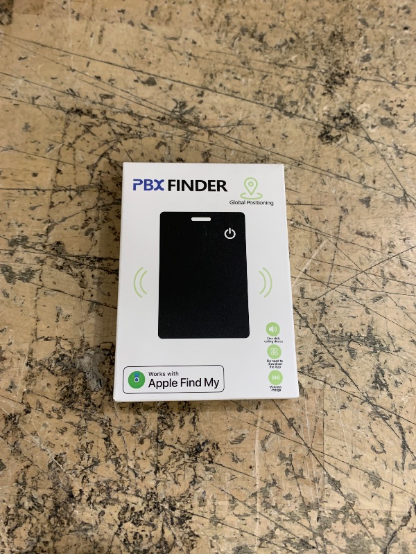 Photo 1 of [Apple MFi Certified] Wallet Tracker Card with Apple Find My (iOS Only) Rechargeable Air Tracker Tags Bluetooth Wallet Finder IP68 Waterproof GPS Tracker Item Finder for Keys, Bags, Passport Black