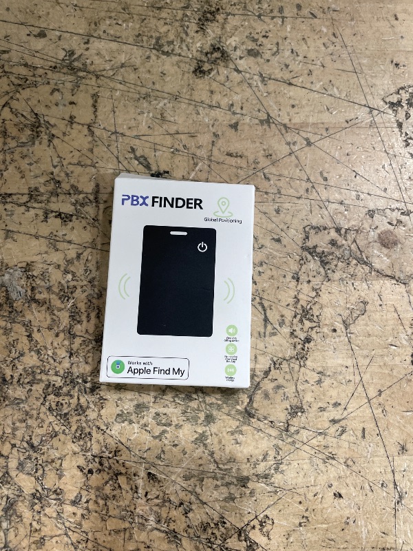 Photo 1 of [Apple MFi Certified] Wallet Tracker Card with Apple Find My (iOS Only) Rechargeable Air Tracker Tags Bluetooth Wallet Finder IP68 Waterproof GPS Tracker Item Finder for Keys, Bags, Passport Black