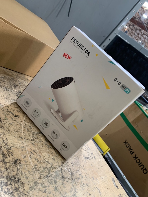 Photo 1 of [ Projector 4k/8K & Android 14.0 ] Mini Projector with Wifi and Bluetooth 5.4, Built-in Apps, Auto Keystone, Portable Smart Proyector for Outdoor Movies/Bedroom (2026 Upgrade)