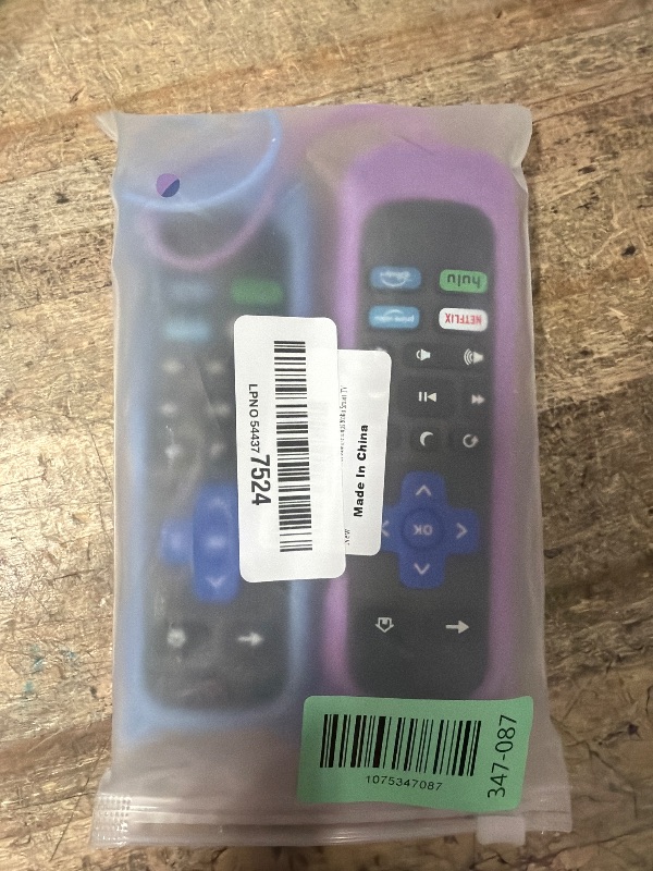 Photo 1 of (2+2 Packs) Replacement Remote for Roku TV with Soft Protective Silicone Cover(Glow in The Dark), Universal Remote for TCL/Hisense/Onn/Sharp/Element/Philips Roku Smart TV