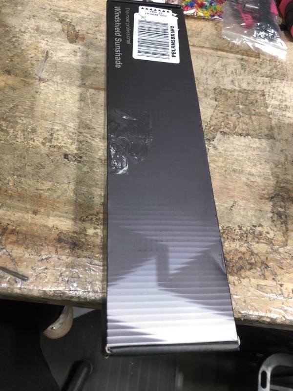 Photo 1 of [Upgraded] Nmoiss Windshield Sun Shade Umbrella - [Vinyl Coating Heat Shield] Protect Car from Sun Rays & Heat Damage Keep Cool and Protect Interior, Spring Structure Edge Medium 56" L x 31" W
