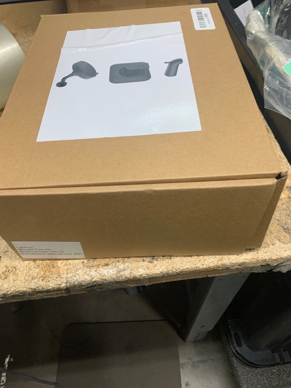 Photo 1 of **MISSING PIECES**Matte Black Genta Shower Trim Kit Compatible with moen T2473EPBL Shower Trim Kit, Easy to Install, Featuring Single Function Shower Head and Shower Handle, Requires 2510 valve