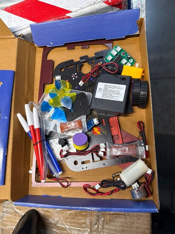 Photo 1 of * OPENED* MISSING PARTS SUSPECTED* LOOSE PARTS* Butterfly EduFields 10-in-1 STEM Robotics Kit for Kids Ages 8-14 | Electronics & Engineering Science Kit with Circuit Board Projects | Educational Robot Building Kit