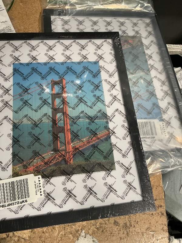 Photo 1 of  2 PEALSN 12x16 Picture Frame, Display Pictures 8.5x11 with Mat or 12 x 16 Without Mat for Wall Mounting Display, Photo Frames, Diamond Art Frames, Black