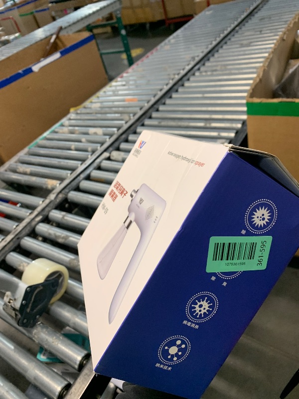 Photo 1 of ***MISSING PARTS***
Ozone Disinfectant Fogger Machine, O3 Generator Removable Nozzle Air/Odor Clean, Handheld Cordless Electric Nano Sanitizer Spray Gun for Touchless Sanitization Deodorate (White)